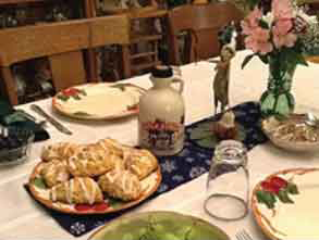 Breakfast is included at A Place in Time Bed and Breakfast in Newport Center, VT