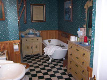 The Guest Bath at A Place in Time Bed and Breakfast in Newport Center, VT