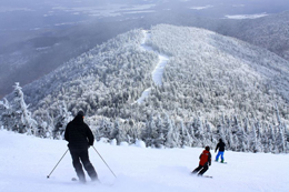 Skiing at the Jay Peak Resort